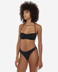 Bas de maillot de bain femme vert militaire en matière synthétique pour la natat