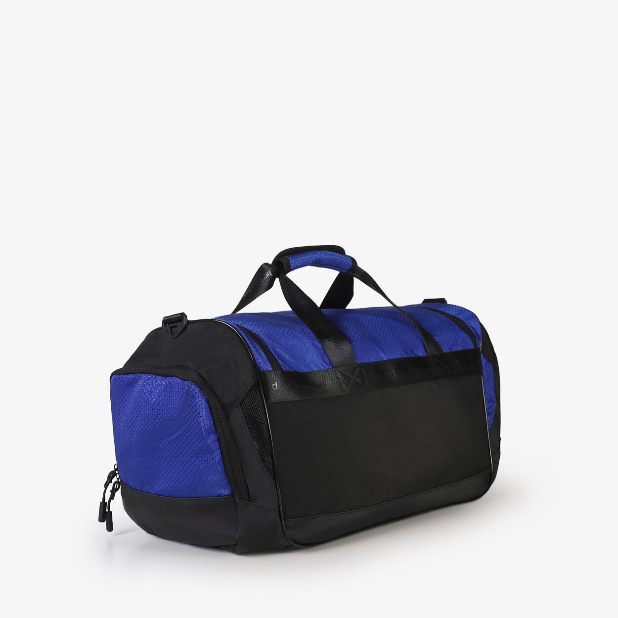 Sac de fitness synthétique bleu roi et argent pour homme et femme 3/4