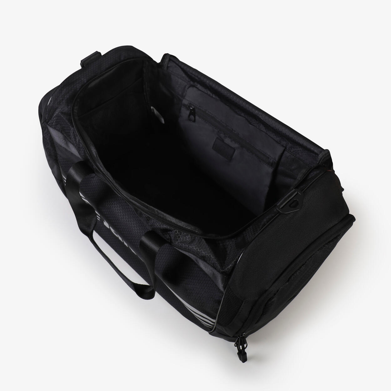 Sac de fitness synthétique noir et argent pour homme et femme 4/4