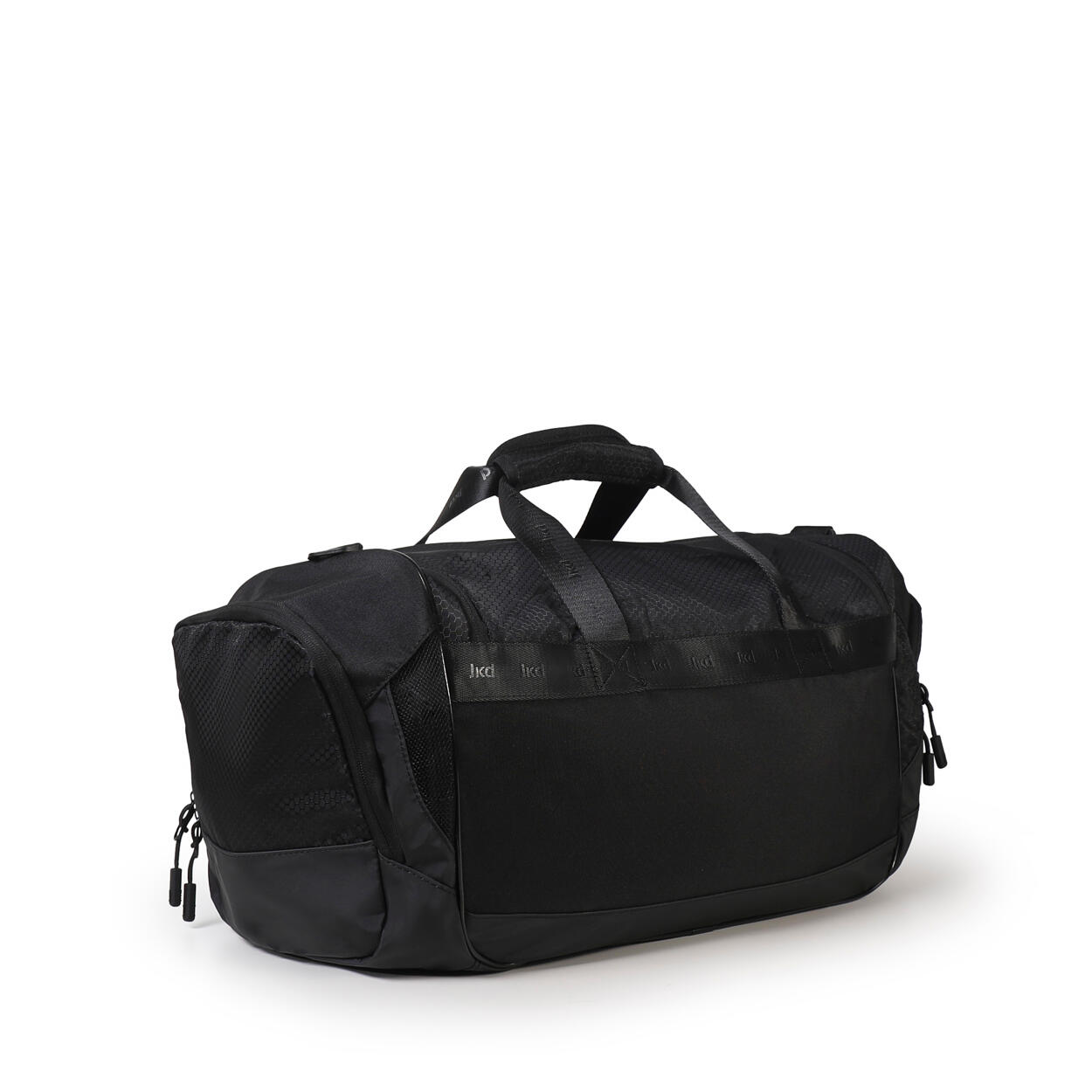 Sac de fitness synthétique noir et argent pour homme et femme 3/4