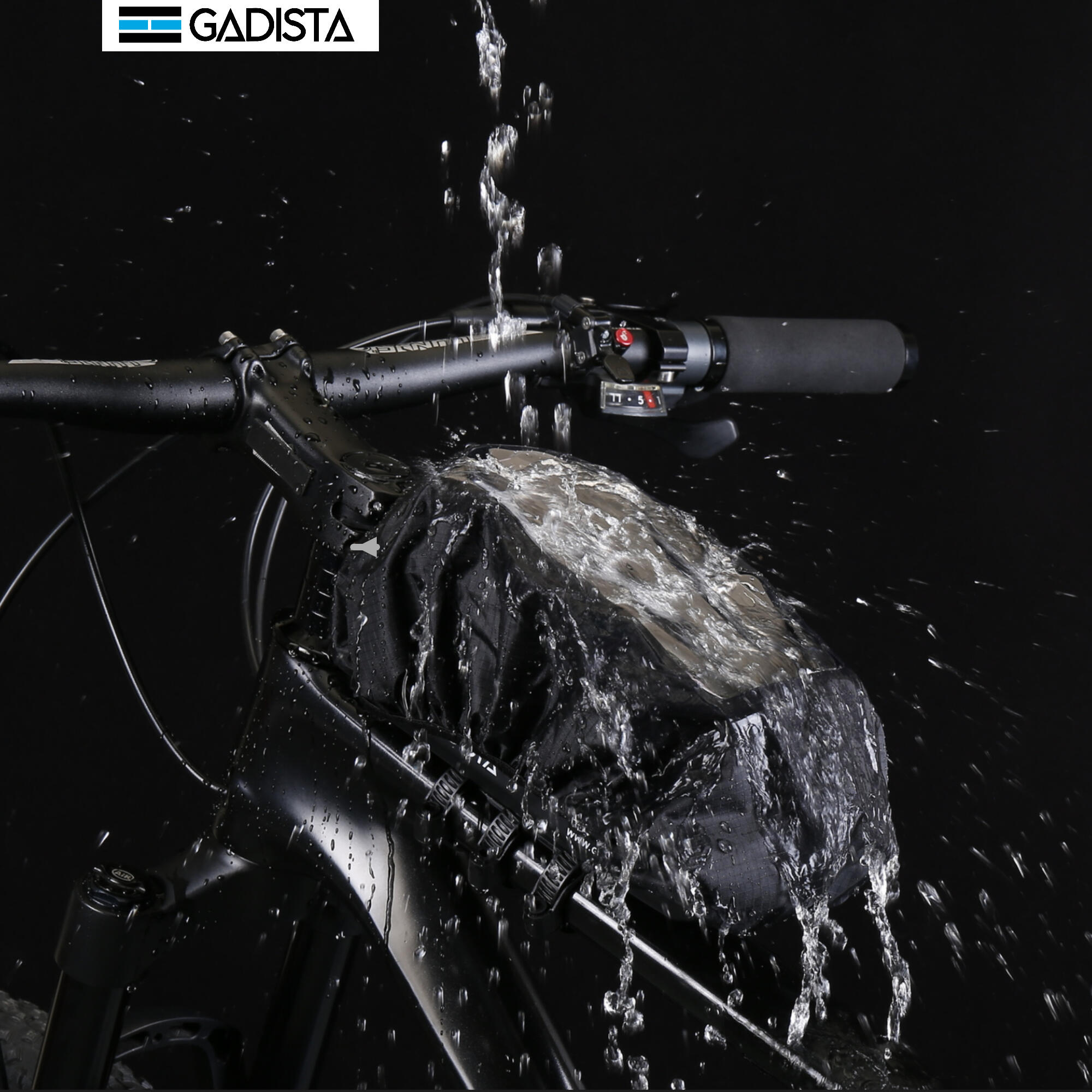 GADISTA FRANCE suporte telefone bicicleta 7” com porta-luvas integrada 360° 6/7