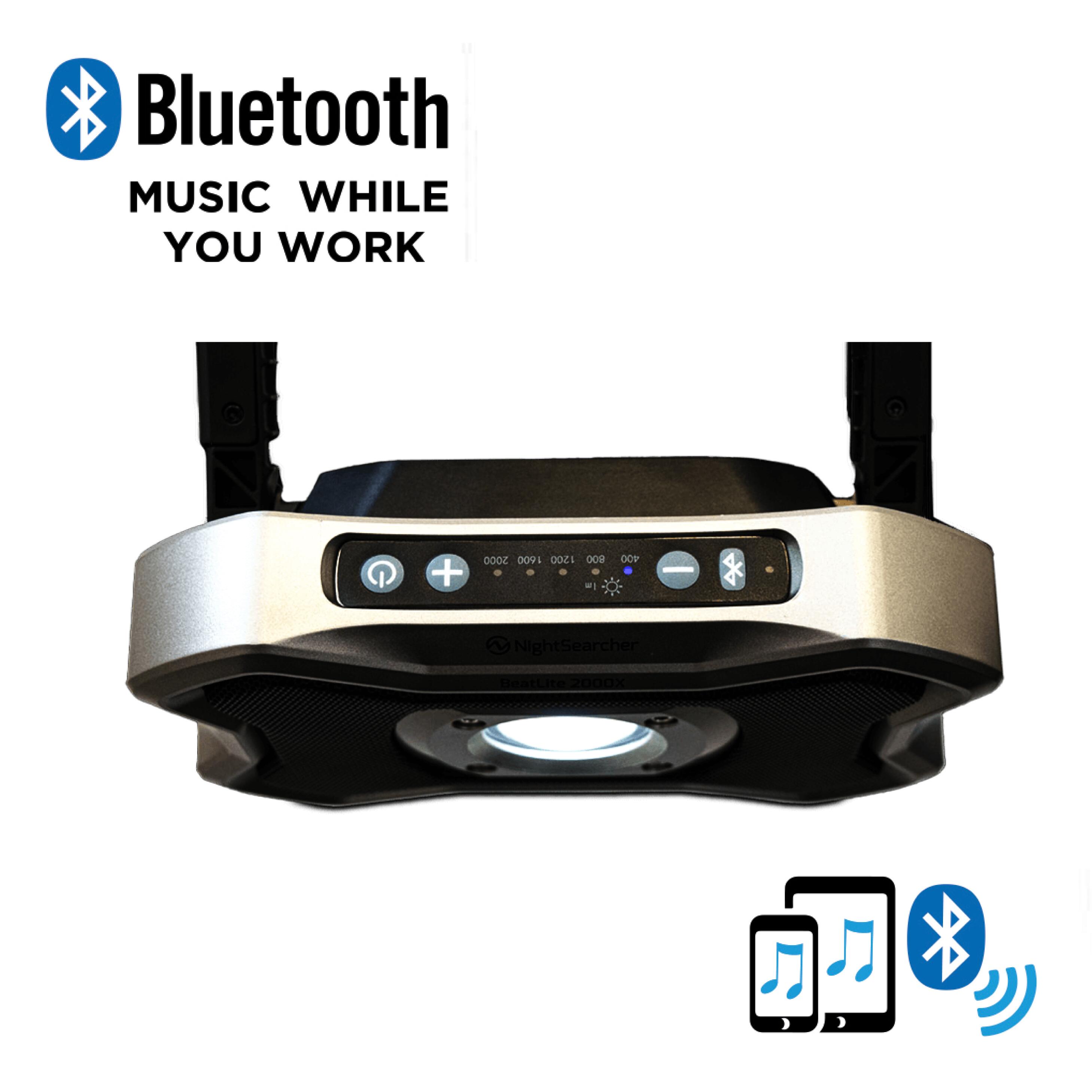 BeatLite 2000x Camping/Fishing Bivvy Light with Bluetooth Speakers & Power Bank 4/7