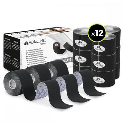 Kinesiologie tape Verband 5 cm x 5 m 12 Einheiten Mobitape-Klebeband