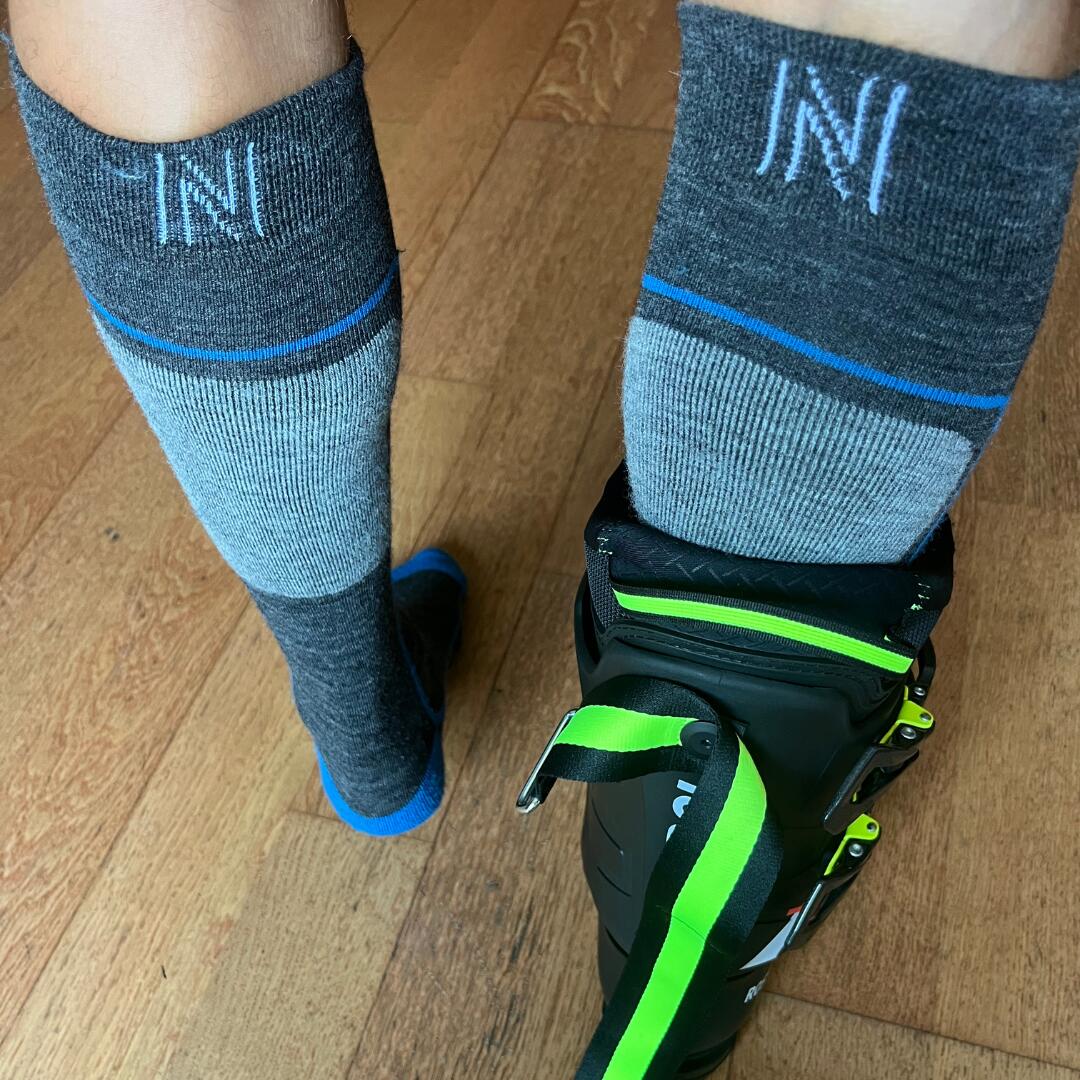 Calcetines de esquí merino con amortiguación y ajuste sin costuras - Courchevel 3/5