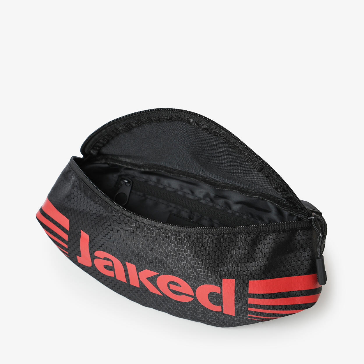 Sac banane fitness noir et rouge pour homme et femme en matière synthétique 4/4