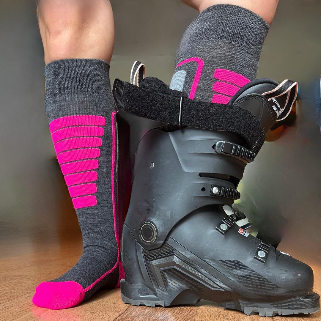 Calcetines de esquí merino con amortiguación y ajuste sin costuras - Courchevel 5/5