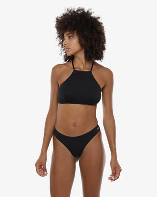 Dames militairgroen badpak van synthetisch materiaal om in te zwemmen