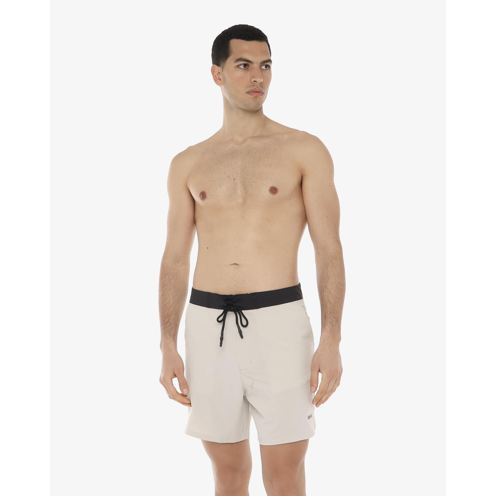 Jaked - Maillot De Bain Synthétique Couleur Sable Pour Homme - Boardshort - Beige - S - Decathlon
