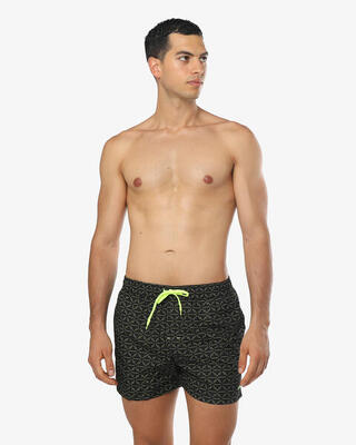 Zwarte synthetische zwemkleding voor heren