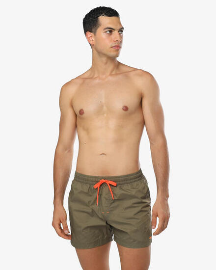costume verde militare da uomo in mat. sintetico da nuoto