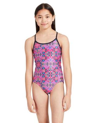 Zoggs meisjes zanzibar sprintback badpak - maat 32