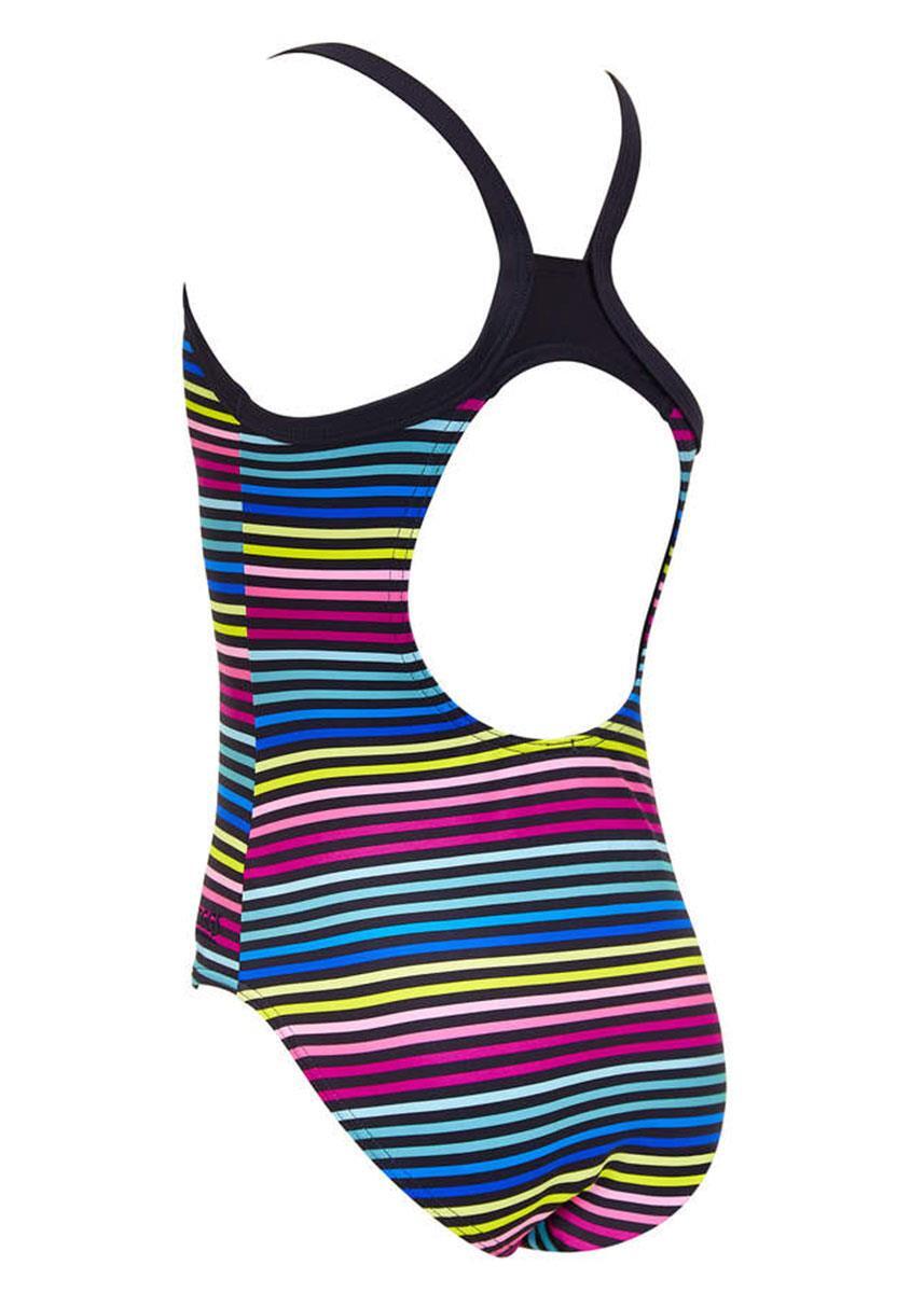 Zoggs Girl's Flower Tribe Strikeback Swimsuit - Multi 2/5
