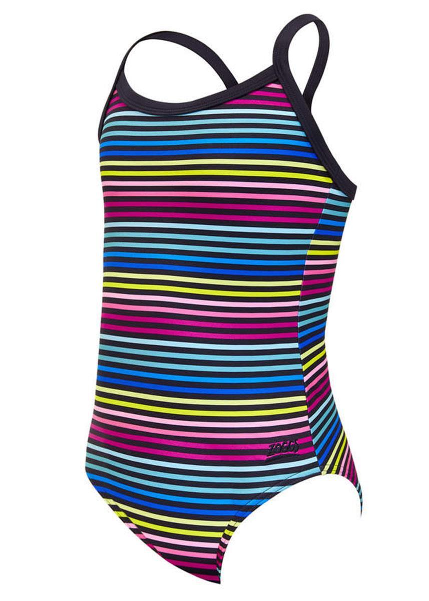 Zoggs Girl's Flower Tribe Strikeback Swimsuit - Multi 1/5