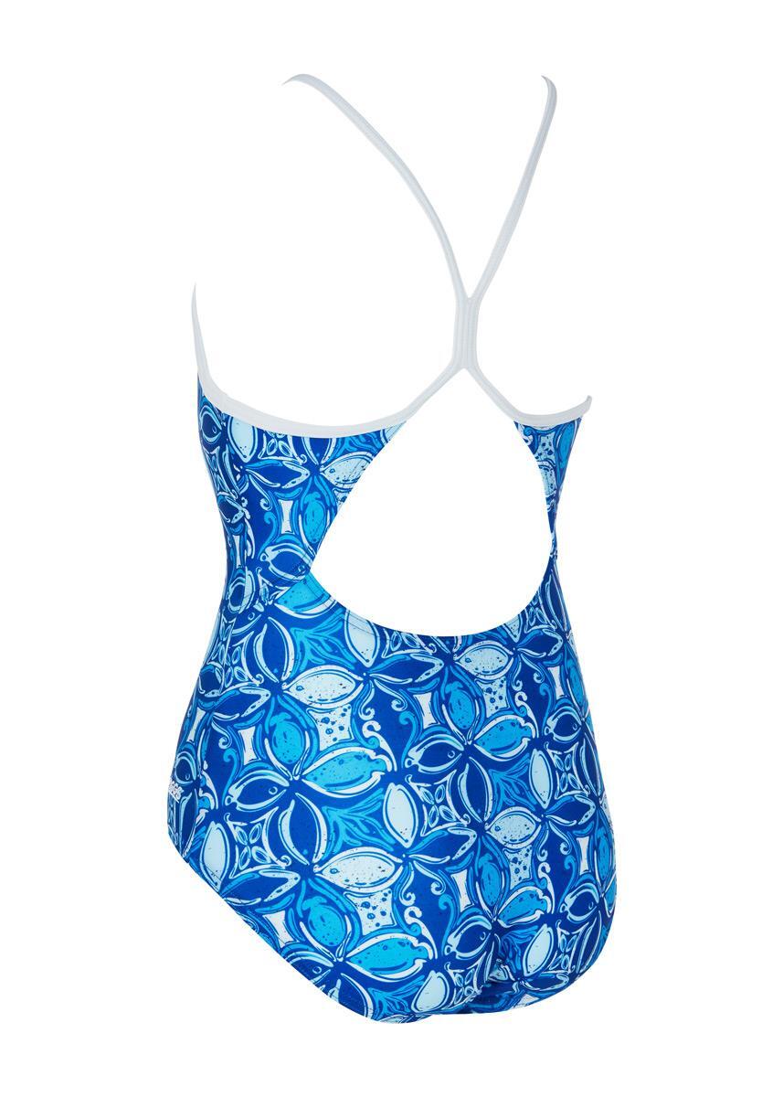 Costume da bagno Zoggs Blue Fish Sprintback per ragazze 5/6