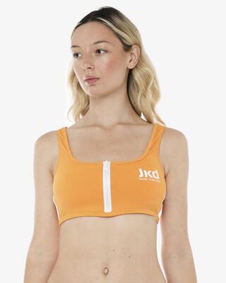 Papaya-badpak voor dames in synthetisch materiaal om te zwemmen