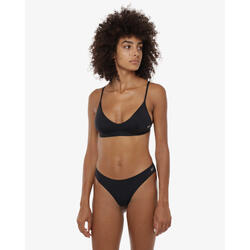 Haut de maillot de bain synthétique noir pour femme