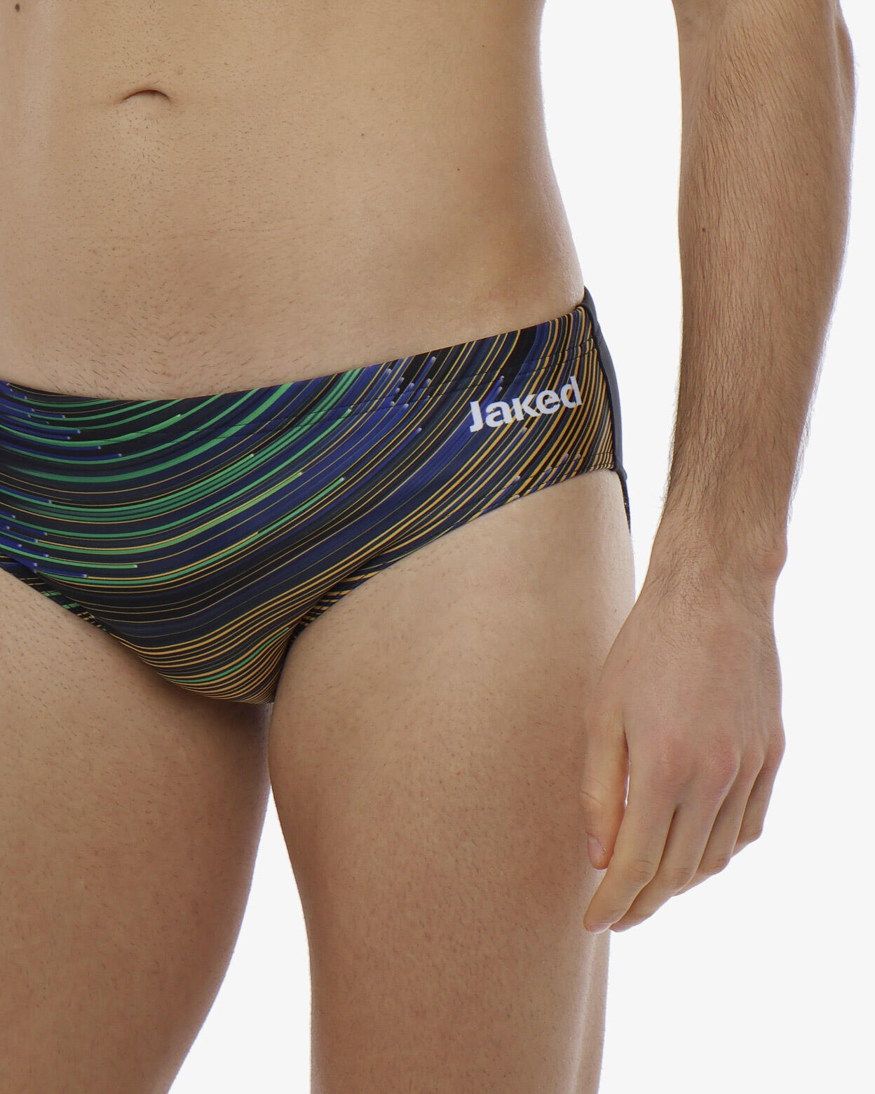 Traje de baño sintético negro para hombre 4/5