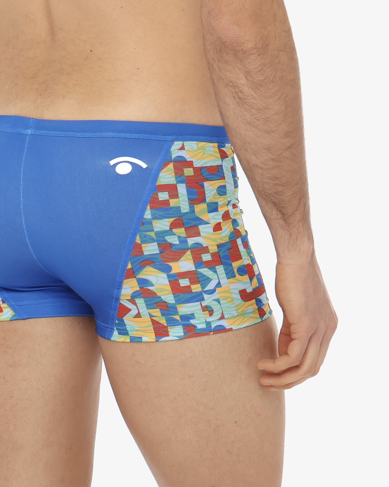 maillot de bain synthétique bleu pour homme 4/5
