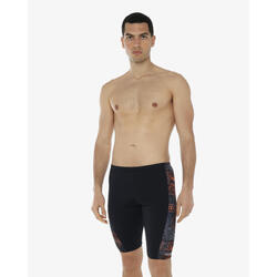 Maillot de bain synthétique noir pour homme