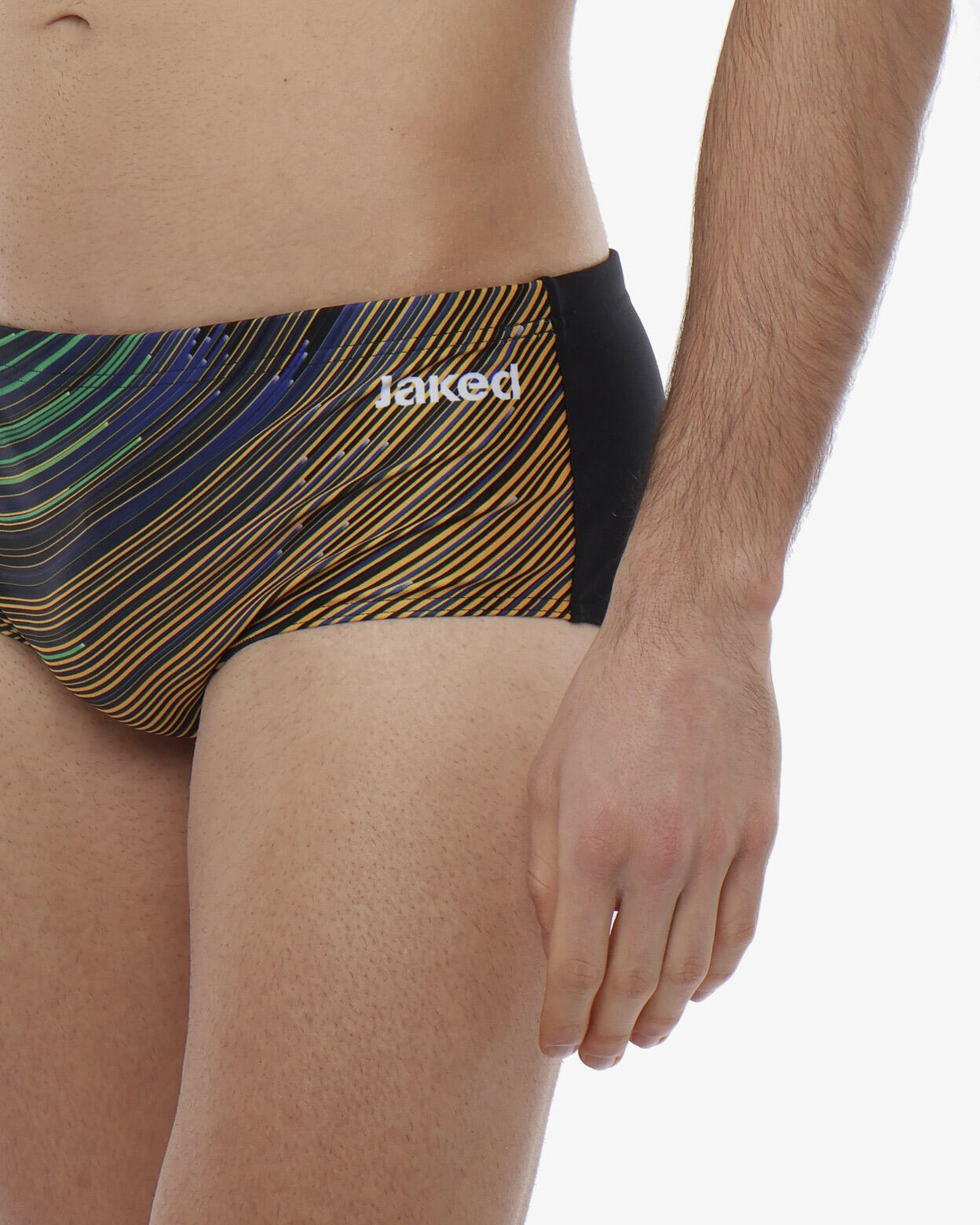 Maillot de bain synthétique noir pour homme 3/5