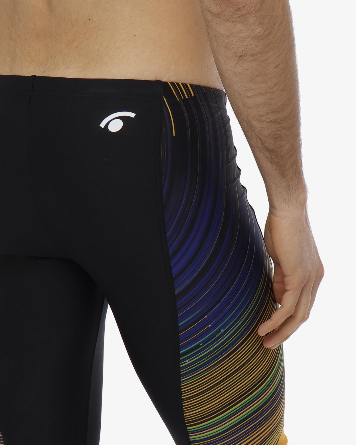 Traje de baño sintético negro para hombre 4/5