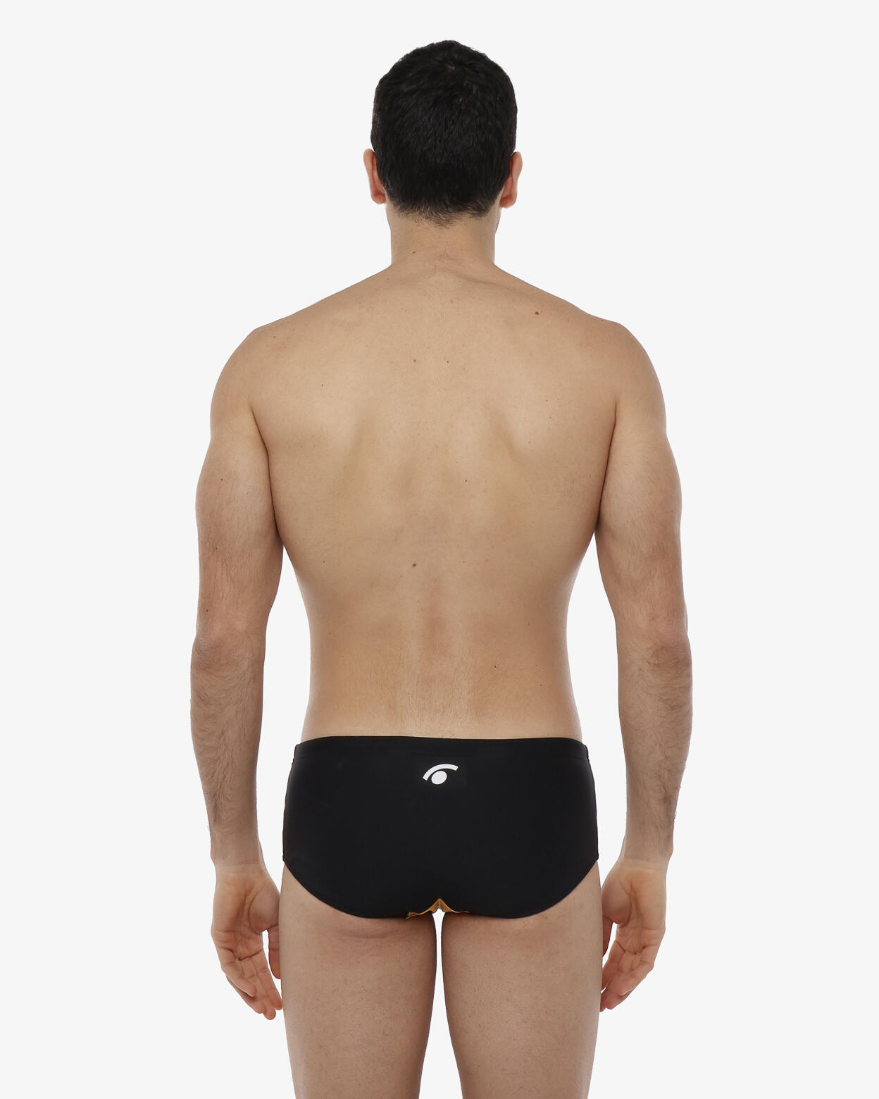 Maillot de bain synthétique noir pour homme 2/5