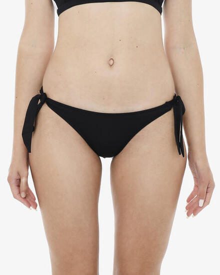 Slip de bain synthétique noir pour femme
