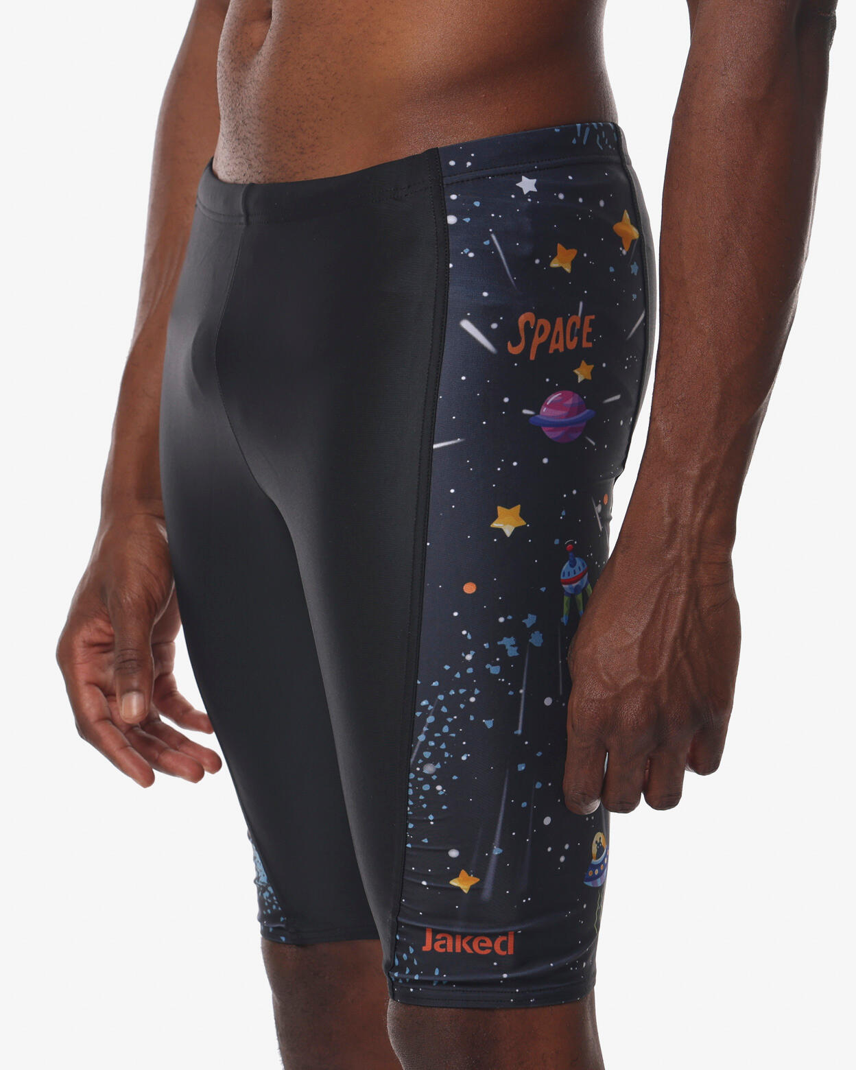 costume  nero da uomo in mat. sintetico da nuoto 3/5