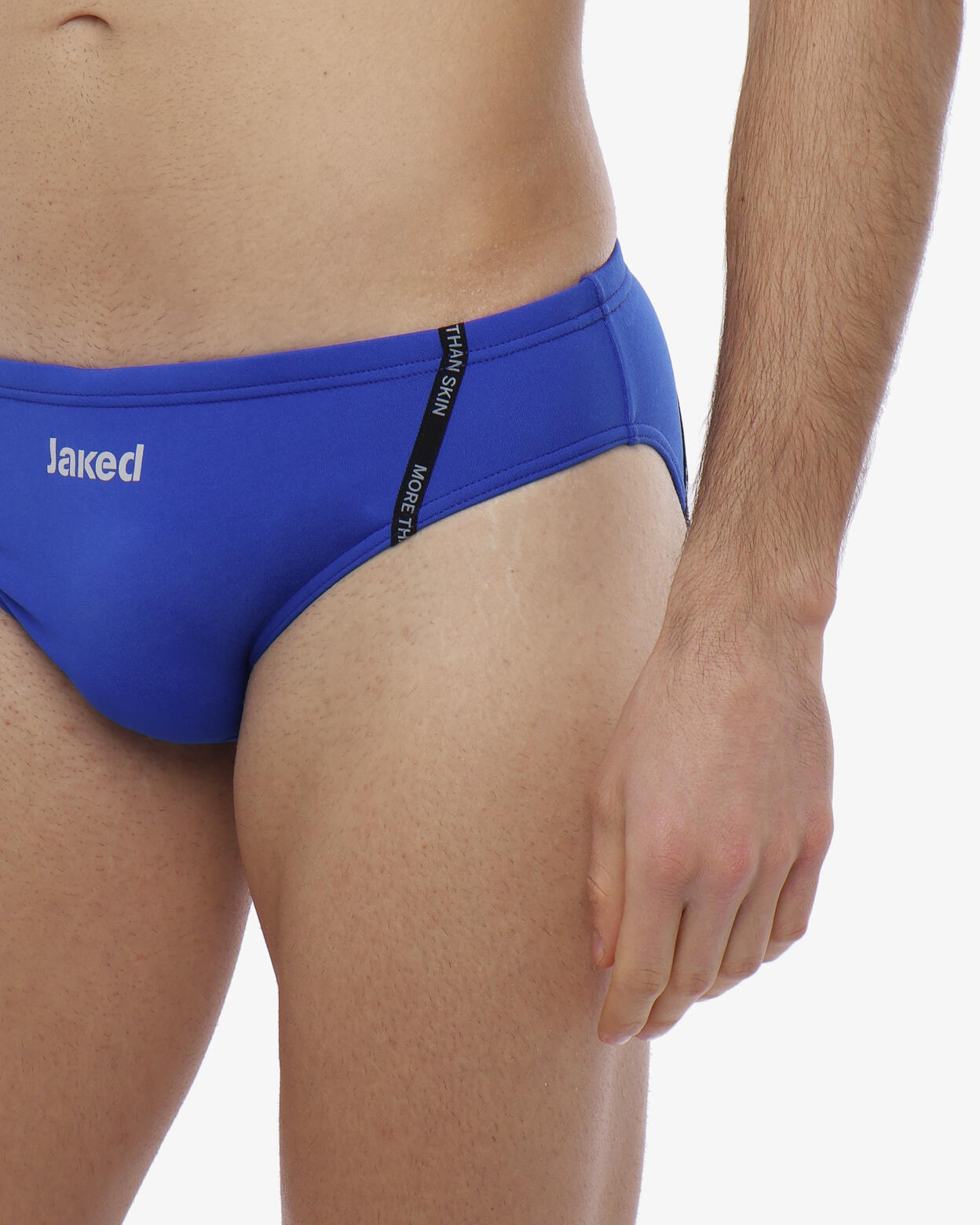 Maillot sintético azul para hombre 3/5