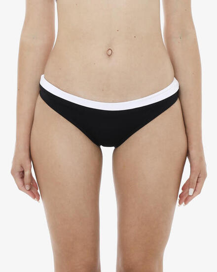 Slip de bain synthétique noir pour femme