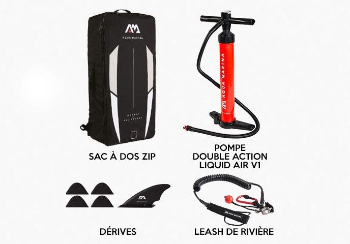 Rapid 9ft6 White Water River Stand Up Paddle Board Package 5/7