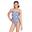 Maillot de bain Zoggs Sprintback pour fille - Imprimé rythmique - Taille 32