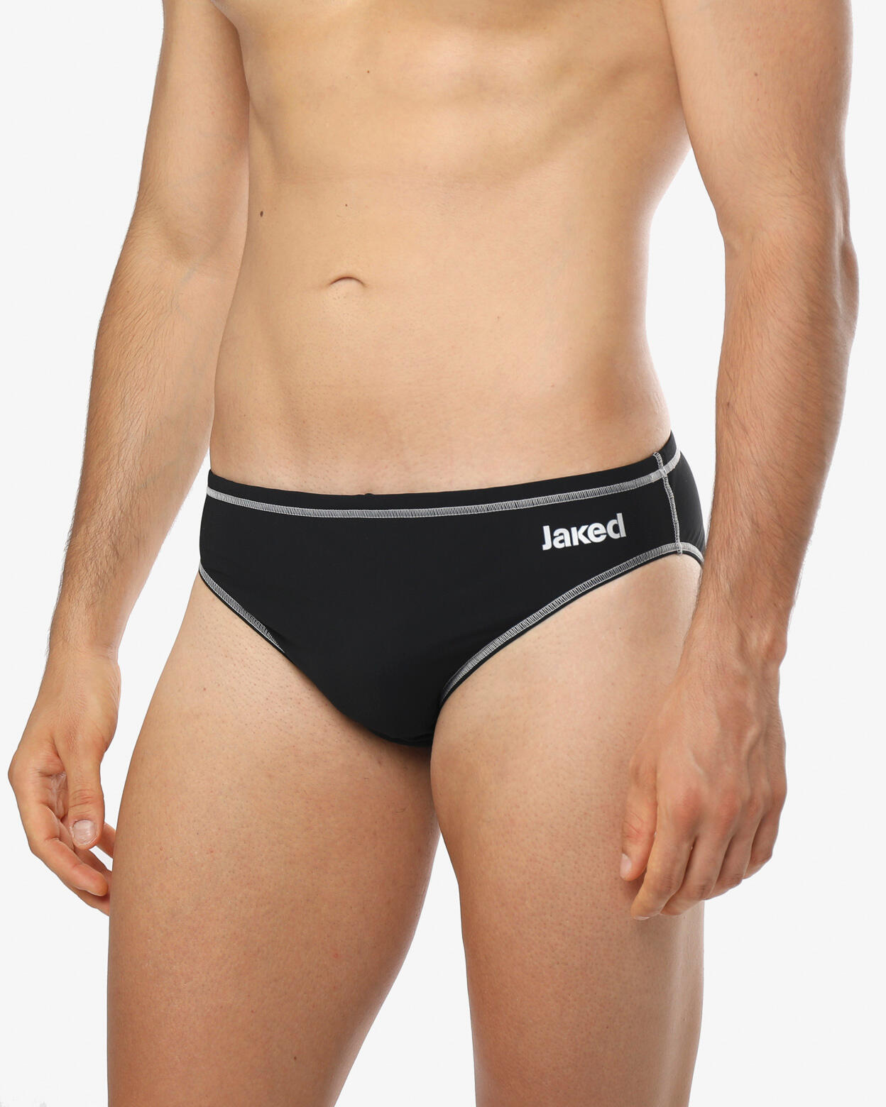 Maillot de bain synthétique noir pour homme 3/5