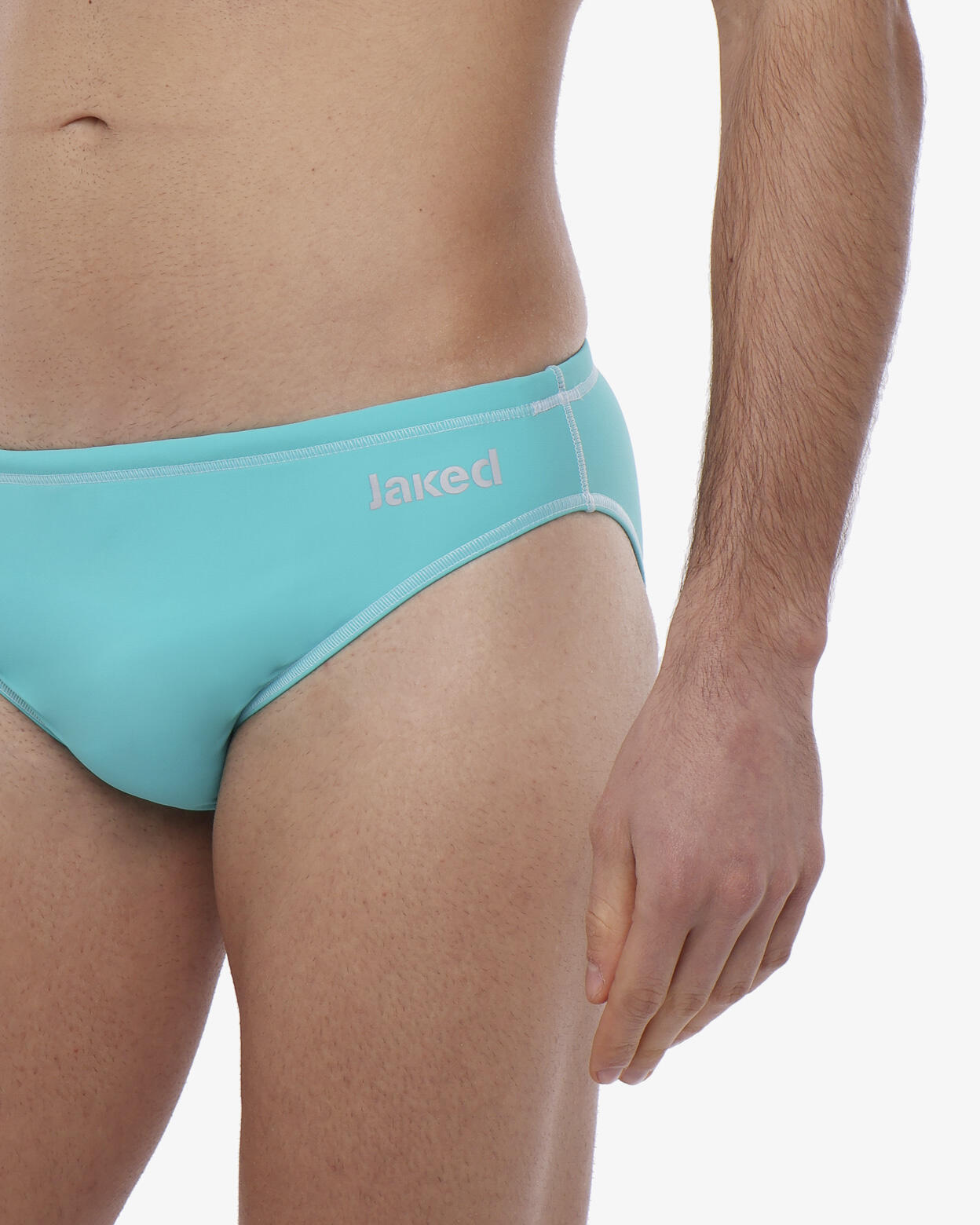 costume  verde acqua da uomo in mat. sintetico da nuoto 3/5