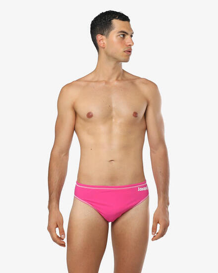 Maillot de bain synthétique fuchsia pour homme