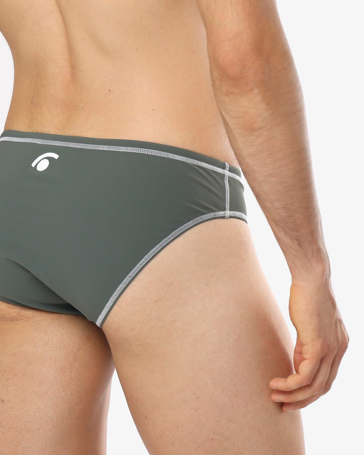 costume  verde militare da uomo in mat. sintetico da nuoto 4/5