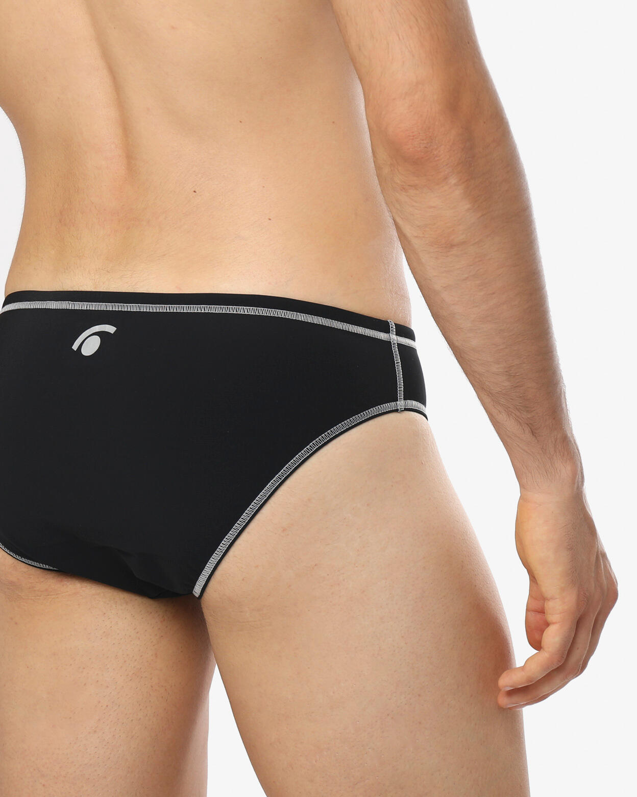 Maillot de bain synthétique noir pour homme 4/5