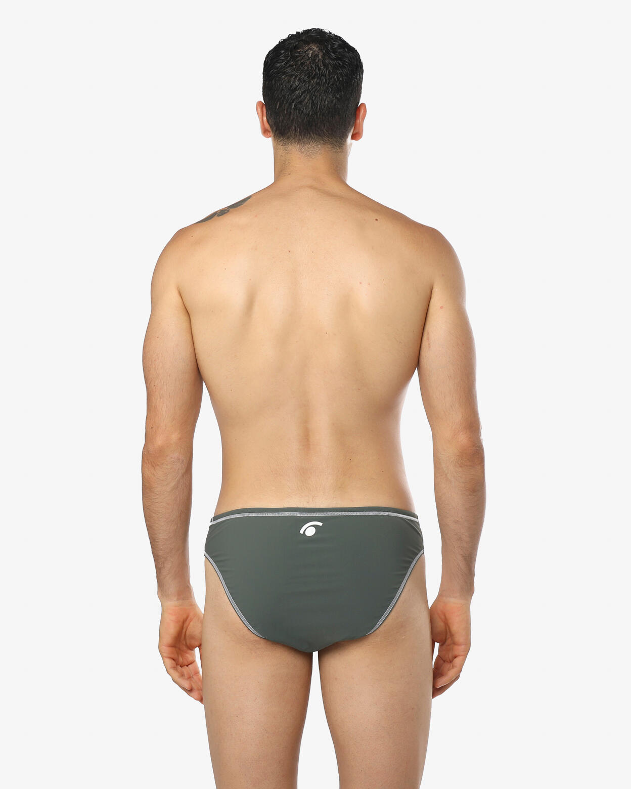costume  verde militare da uomo in mat. sintetico da nuoto 2/5