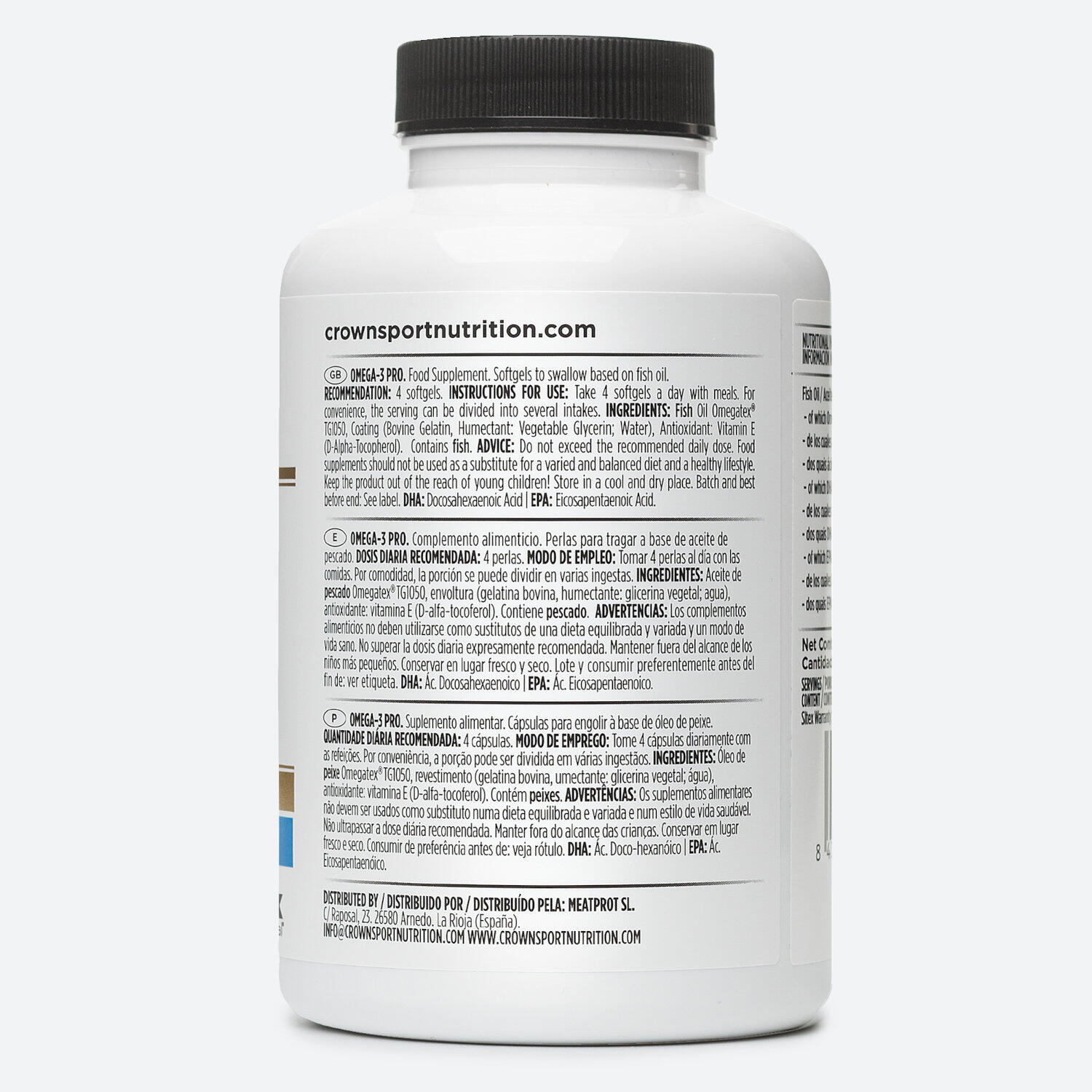 Bote de 120 perlas de aceite de pescado rico en Omega-3 ‘Omega-3 PRO‘ 2/4