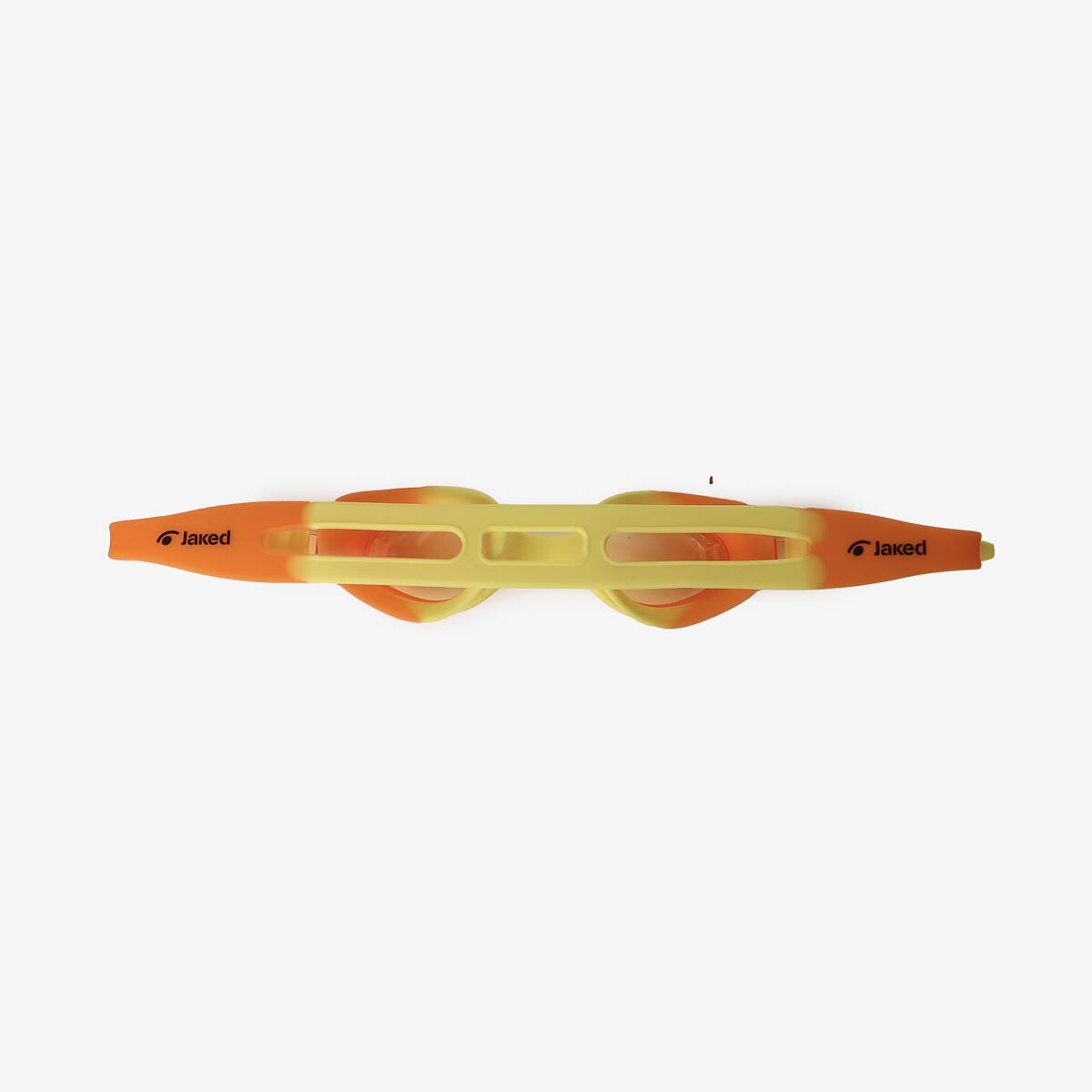 Gafas de natación sintéticas de color naranja para niños y niñas. 2/3