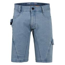Short en denim organique Carve Digger - Bleu délavé