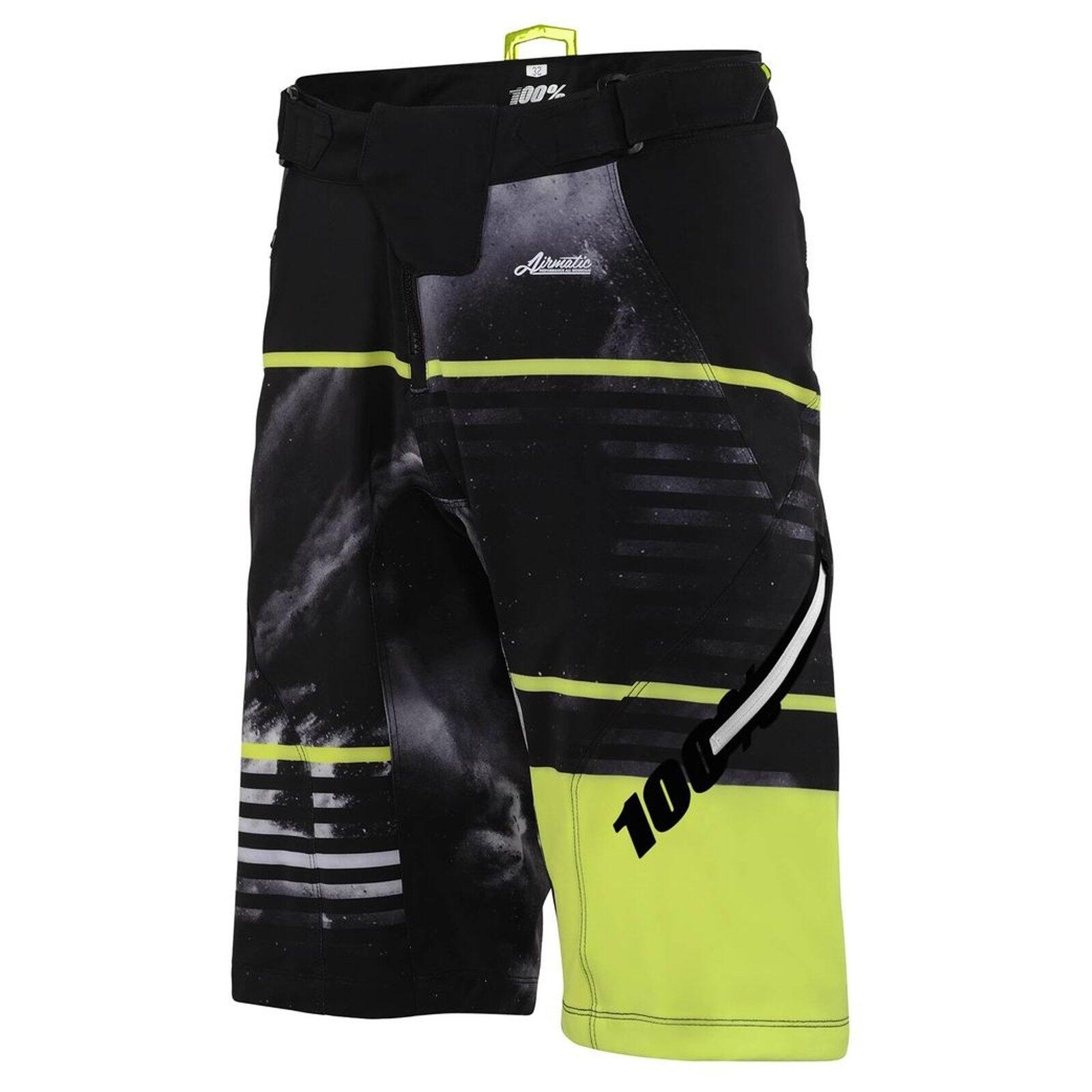 100% Pantalón Corto Airmatic Dusted Enduro/Trail - Lima Espolvoreada