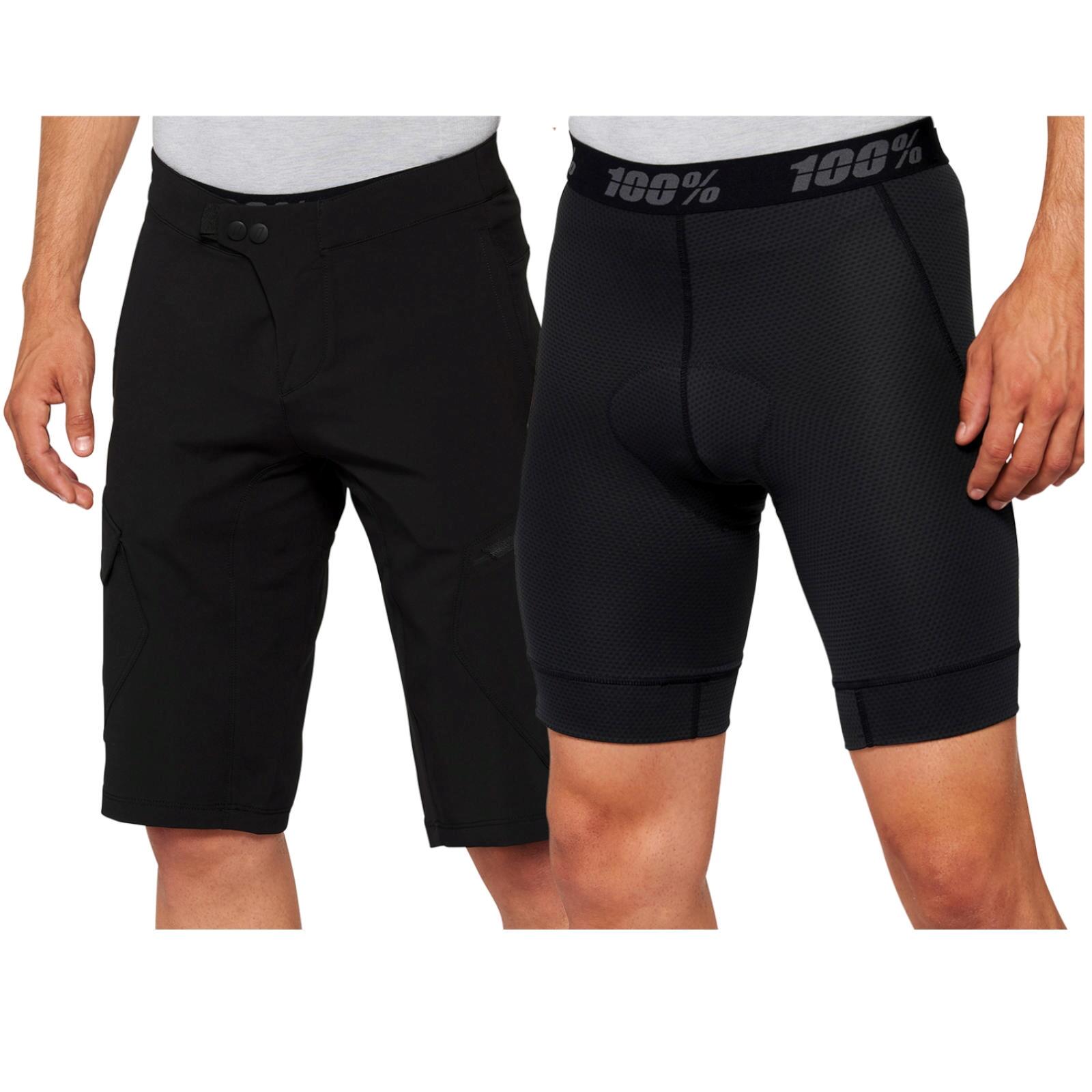 100% 100% Herren Fahrradshorts Ridecamp mit Innenhose