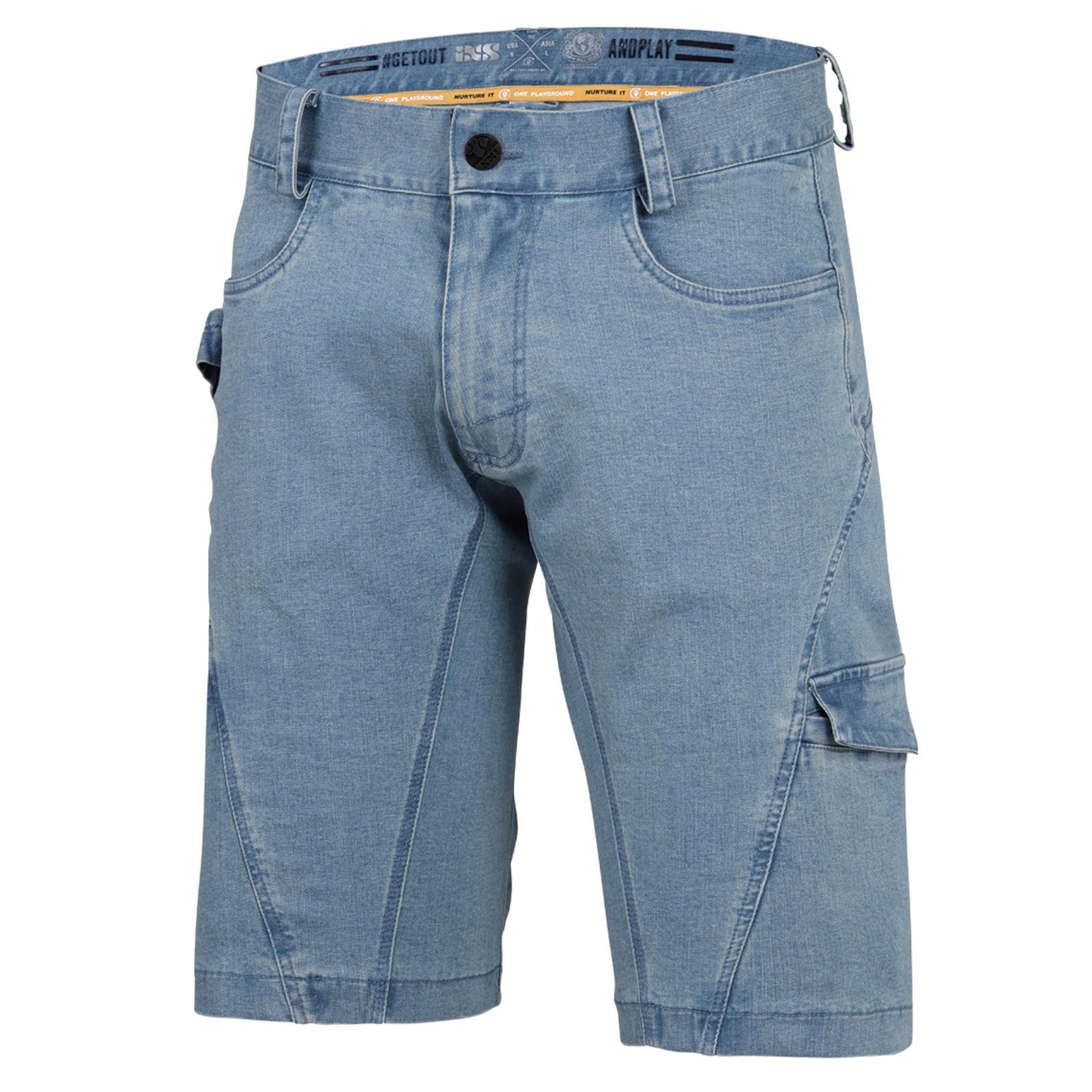 Short en denim organique Carve Digger - Bleu délavé 3/7