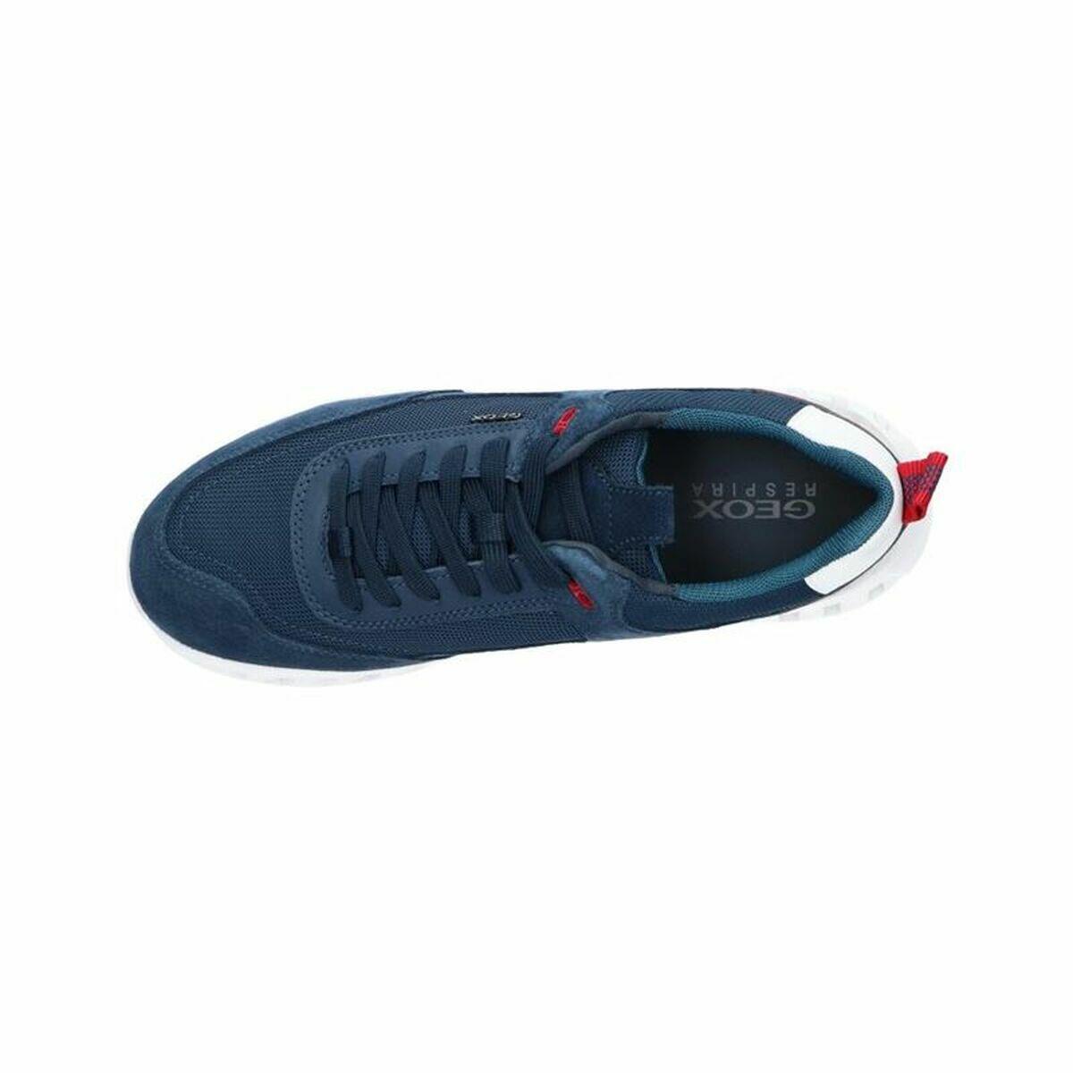 Scarpe da Tennis Casual Uomo Geox Outstream Blu Marino 4/5