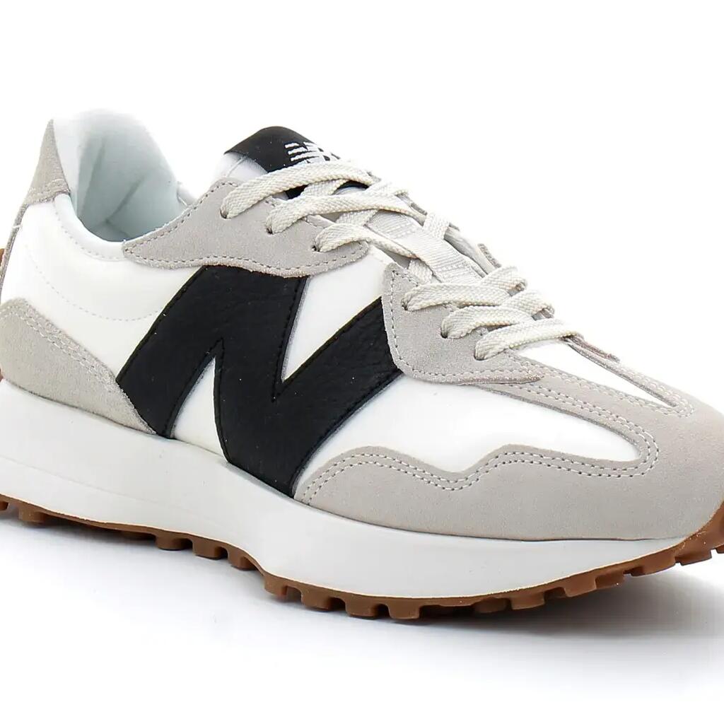 Baskets pour femme New balance W327gd en cuir blanc