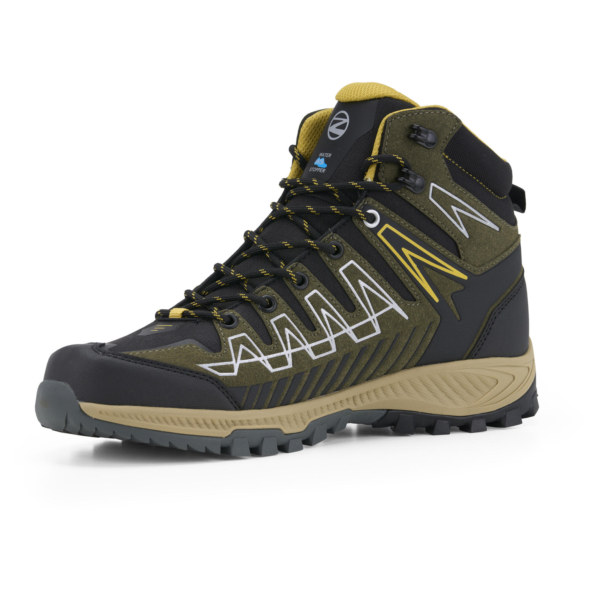 Scarpe Trekking Uomo THUNDER MID WP OLIVE - YELLOW 7/7