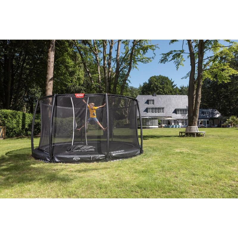 Trampolina BERG Champion InGround + Siatka zab. Okrągła 430 Antr. sz.