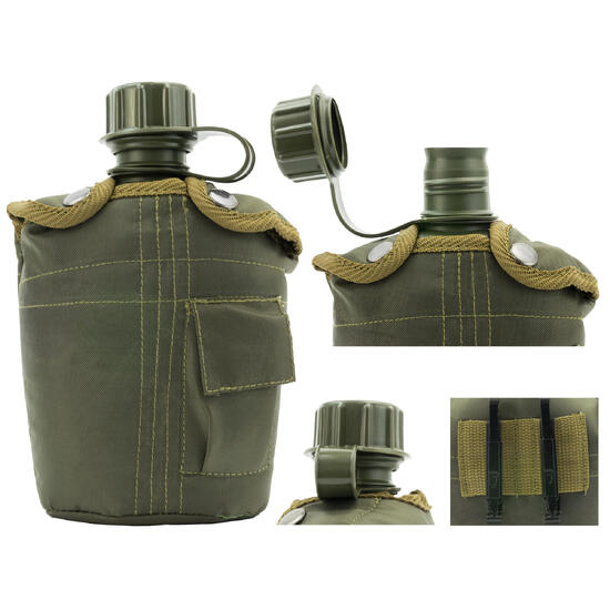 Manierka w pokrowcu MFH - oliwkowa