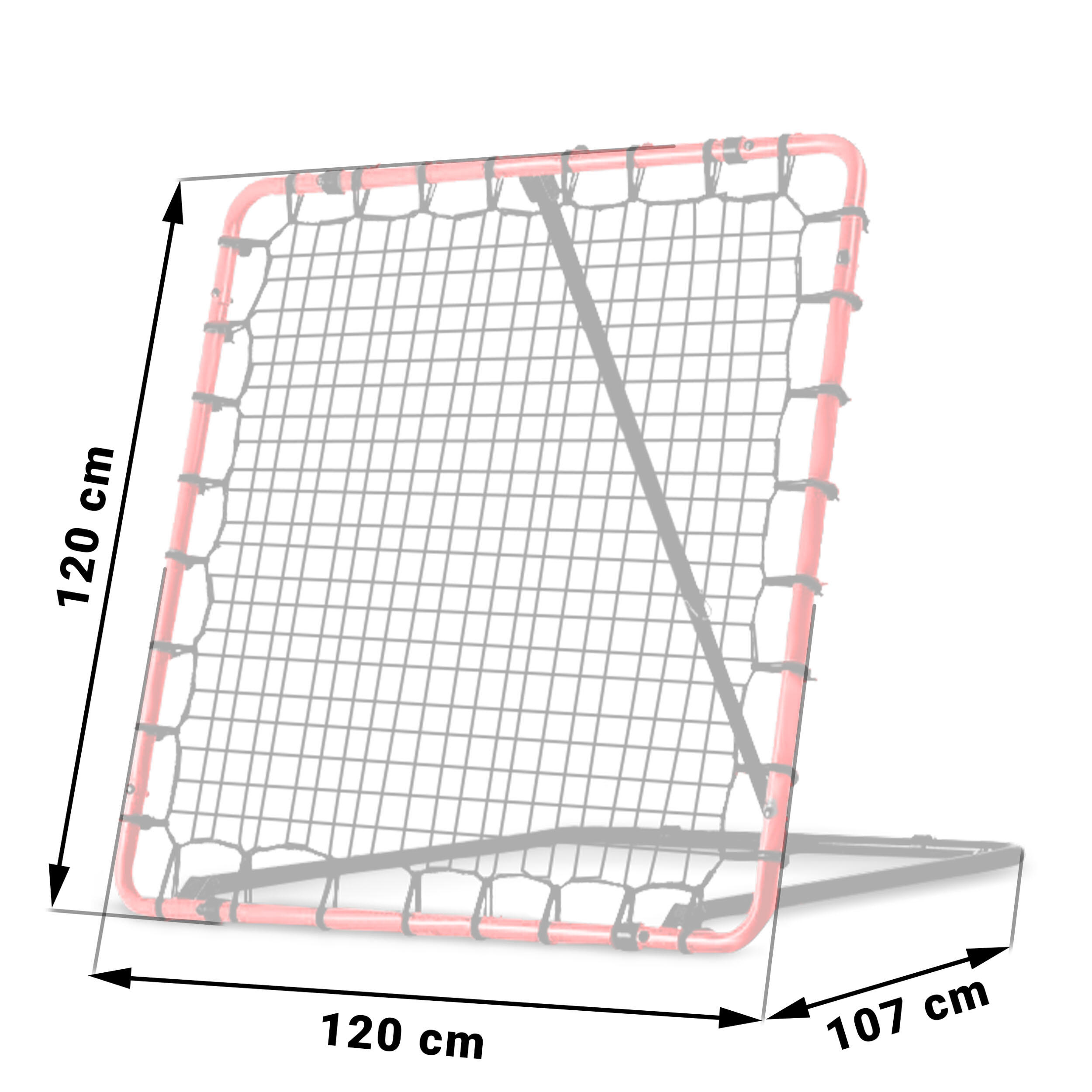 Bramka treningowa rebounder Neo-Sport NS-491 120 x 120 x 107 cm 7/7